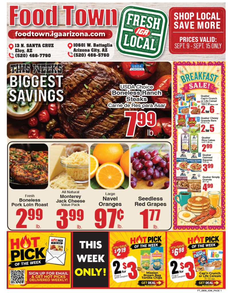 Weekly ad page 1