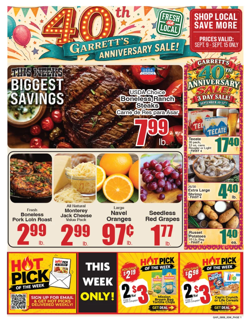 Weekly ad page 1