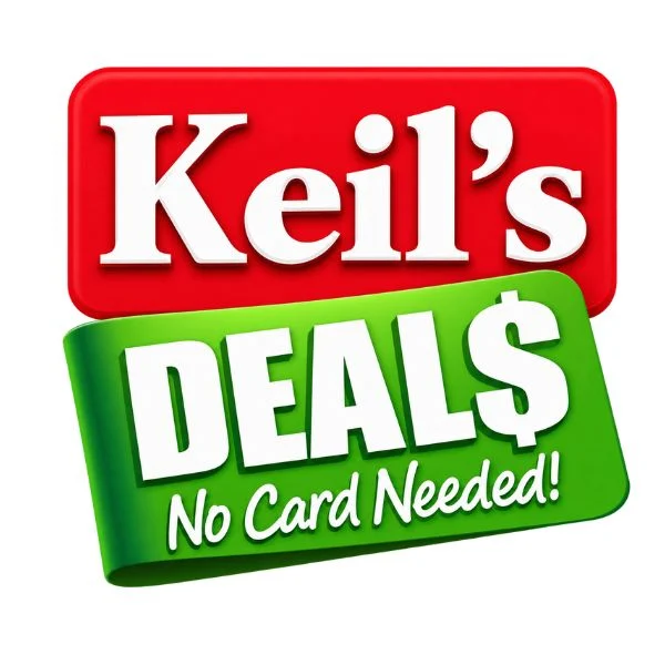 Keil's Deals logo with the words No Card Needed