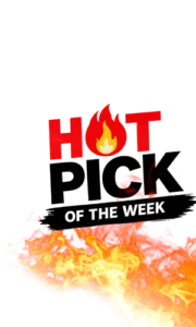 Hot Pick of the Week logo with flames, promoting the weekly featured grocery deal sent by email from Norm's IGA in Kearny, AZ