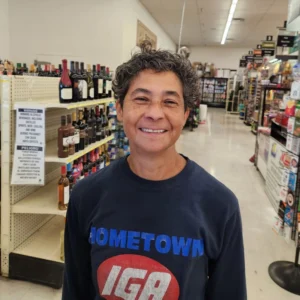 Maribel Reyes, store manager of Olsens Marketplace IGA
