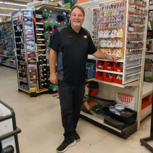 James Royse, co-assistant store manager, in the ACE Hardware aisle at Tonto Basin Market