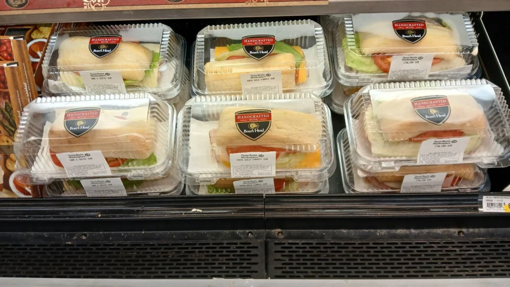 Boar's Head sandwiches in the deli grab-and-go case at Tonto Basin Market