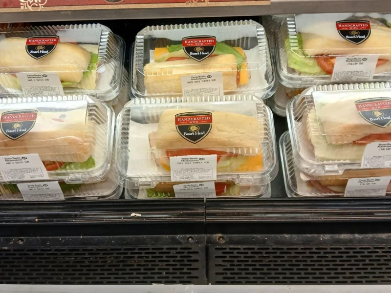 Boar's Head sandwiches in the deli grab-and-go case at Tonto Basin Market
