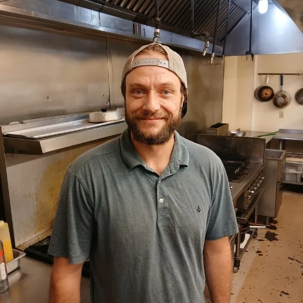 Chad Gibbs, deli manager, in the Tonto Basin Market deli kitchen